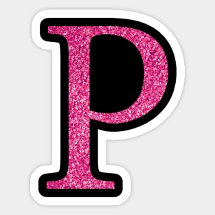 Pink P Sticker